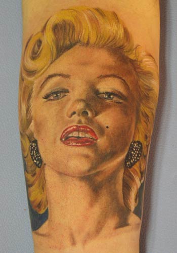 Tattoos - Marilyn Moroe by Alex De Pase - 29185
